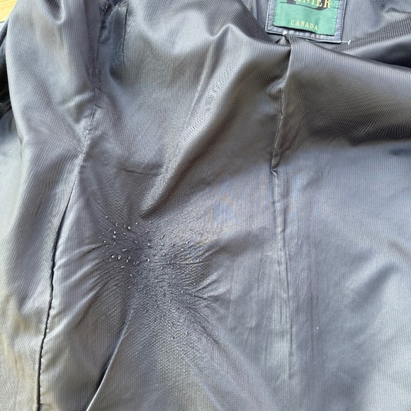 Y2K/90s Vintage DANIER Black Leather Coat | Structured Shoulders | Women's Sz M - Picture 15 of 15